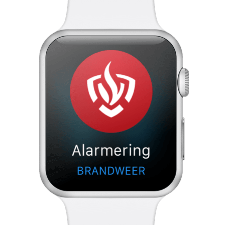 Heb je een Apple Watch? Dan hoef je je telefoon niet eens uit je zak te halen om de alarmering te bekijken.